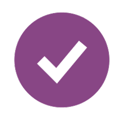 確認の意味のチェックのアイコン